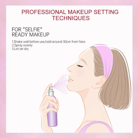 ZEESEA Long Lasting Gloss Setting Spray - PINK
