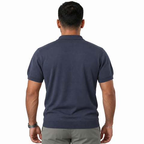 ANGELO KAHEL - POLO KNITWEAR NVY - TV-4031-1