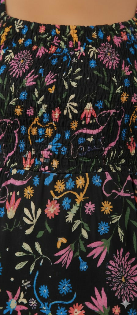 MY PEANUT Floral Maxi Dress