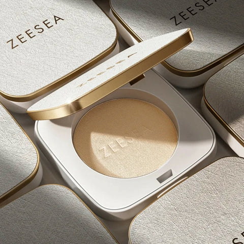 ZEESEA Soft Velvet Pressed Powder 01- Pearl white