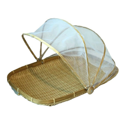 Susarts handmade Oval Tray with mesh cover