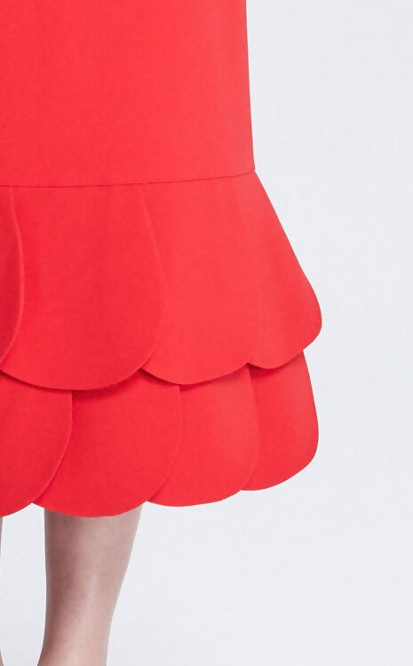 Chic Majesty Red Long Skirt