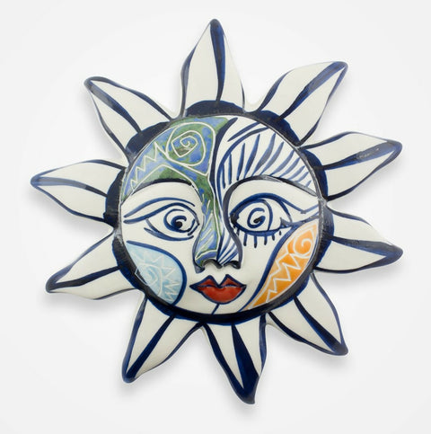 susarts handmadeCeramic sun face