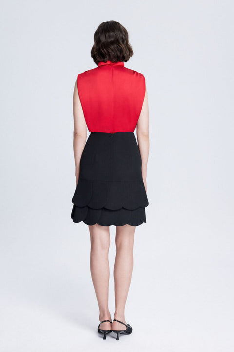 Hopeful Glow Red Satin Top