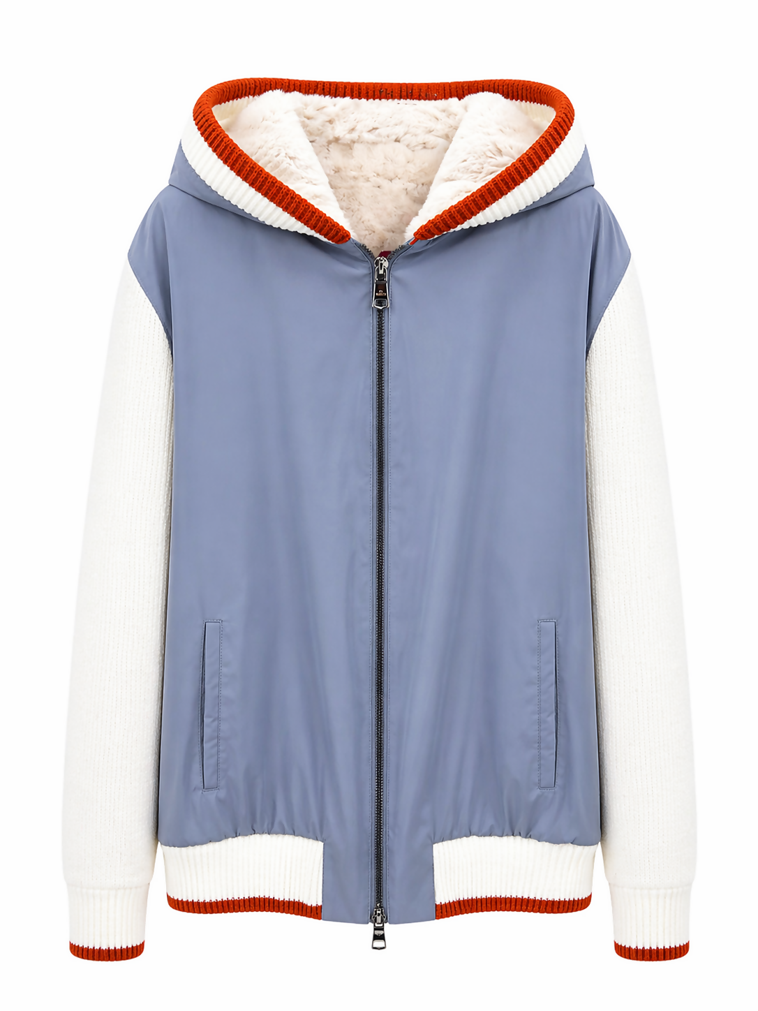 silk nylon combined with an ultimum cashmere lining Sky Blue