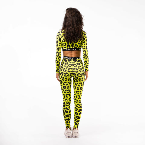 Leopard Sport Set in Yellow