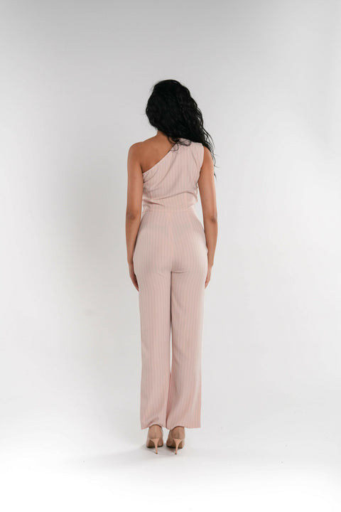 Pink Stretch Jumpsuit
