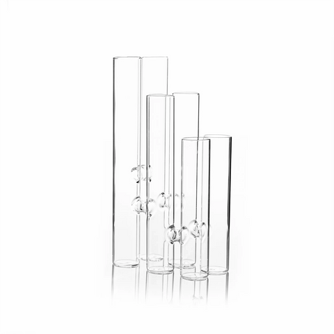 6 Pillar Glass Vase