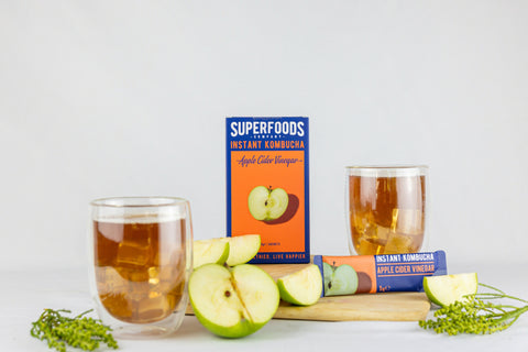 Superfoods Instant kombucha Box - Apple Cider Vinegar Flavour Sachets 10 x 5g