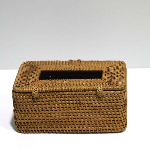 Susarts handwoven rattan tissue box