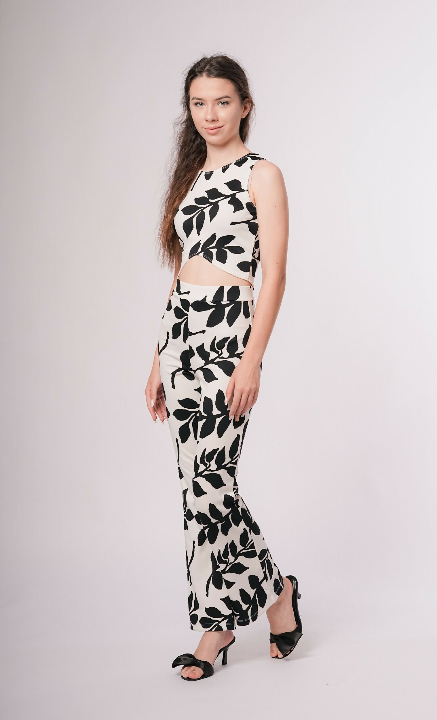 MY PEANUT Printed Ribbed Co-ord