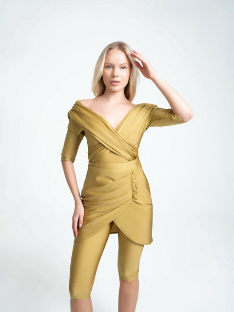 Layal Glossy Golden Mustard