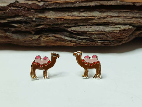 Camel Stud Earrings