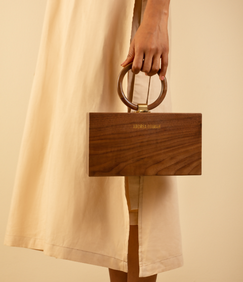 OWA WOODEN CLUTCH