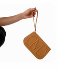 MIAR LOGO POUCH BROWN-02