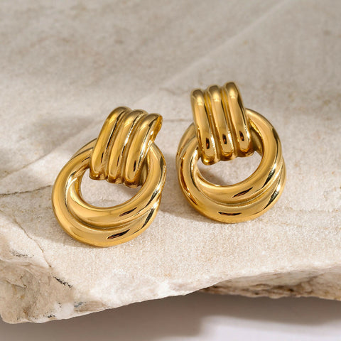Layered Spiraled Up Earrings