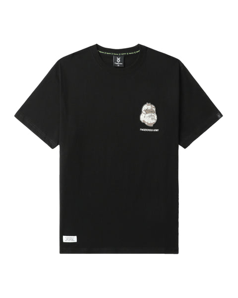 Northern Warfare Black T-shirt in Cotton Jersey