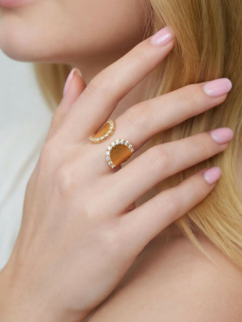 Helenar Handmade Adjustable Ring Gold
