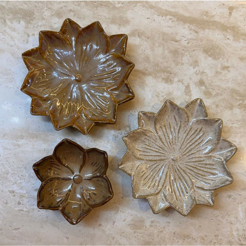 Camelia Midi Decorative Bowl in Latte