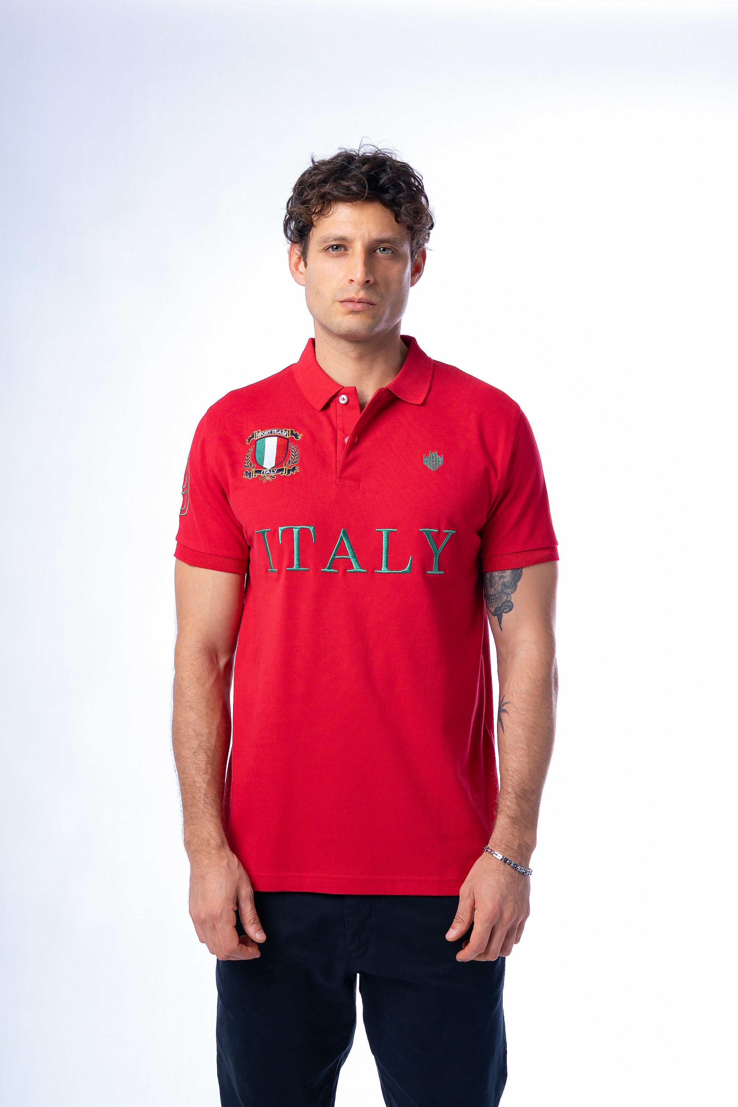 ITALY POLO RED