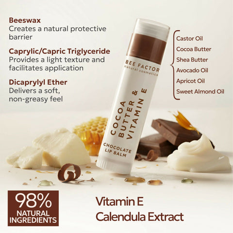 Lip Balm Chocolate with Cocoa Butter & Vitamin E 5ml