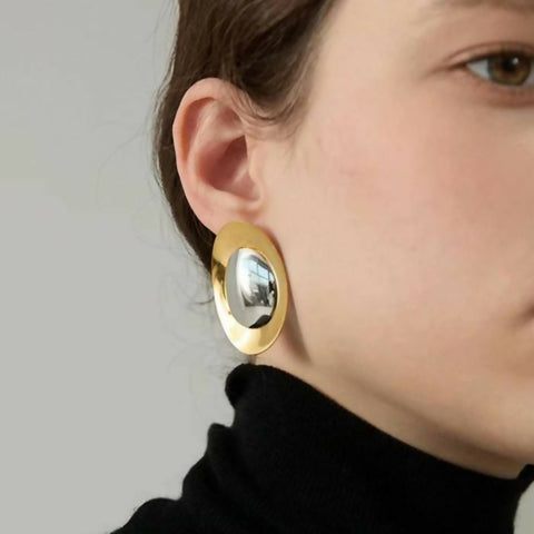 Double Dip Coin Earrings