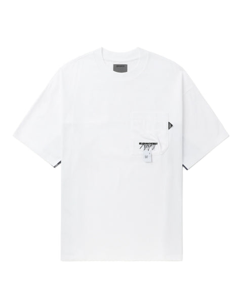 Bandana Patterned Pocket T-shirt in White