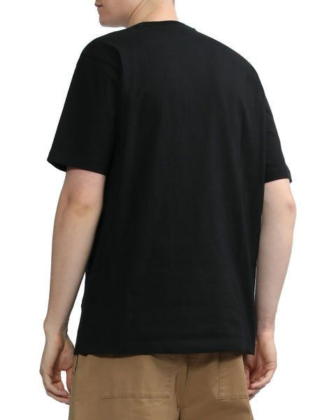 Gradient Logo Black T-shirt in Cotton Jersey