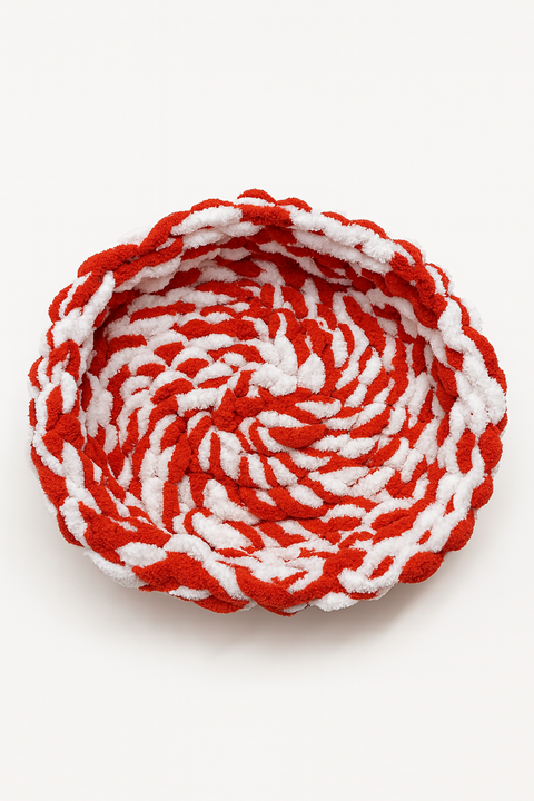 Pet Bed – Candy Cane Spiral