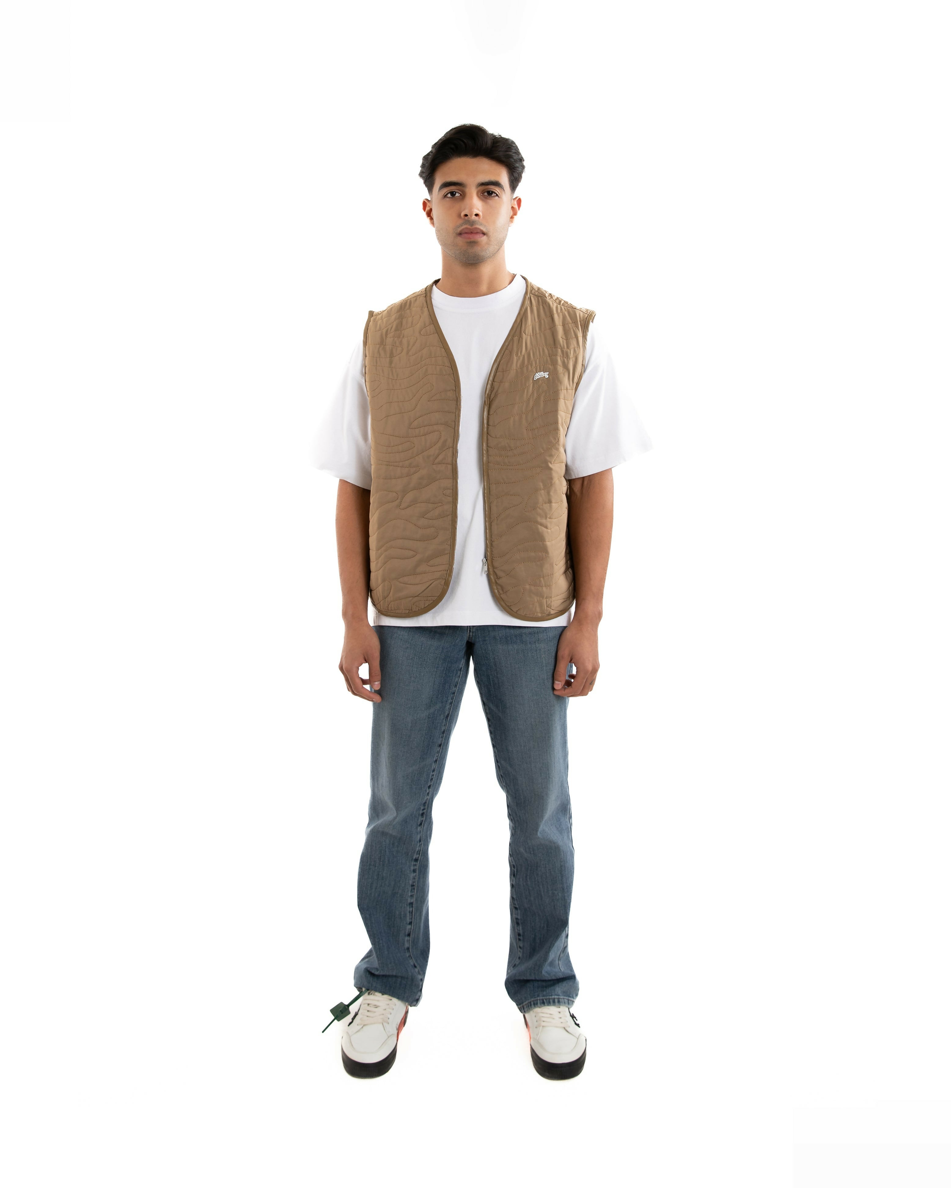 Sand Dunes Camel Vest, Brown color