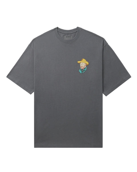 Van Gogh Embroidered T-shirt in Grey