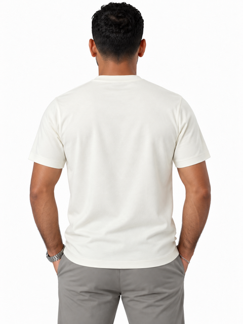 ANGELO KAHEL - CREW NECK T-SHIRT ECR - VT-1044