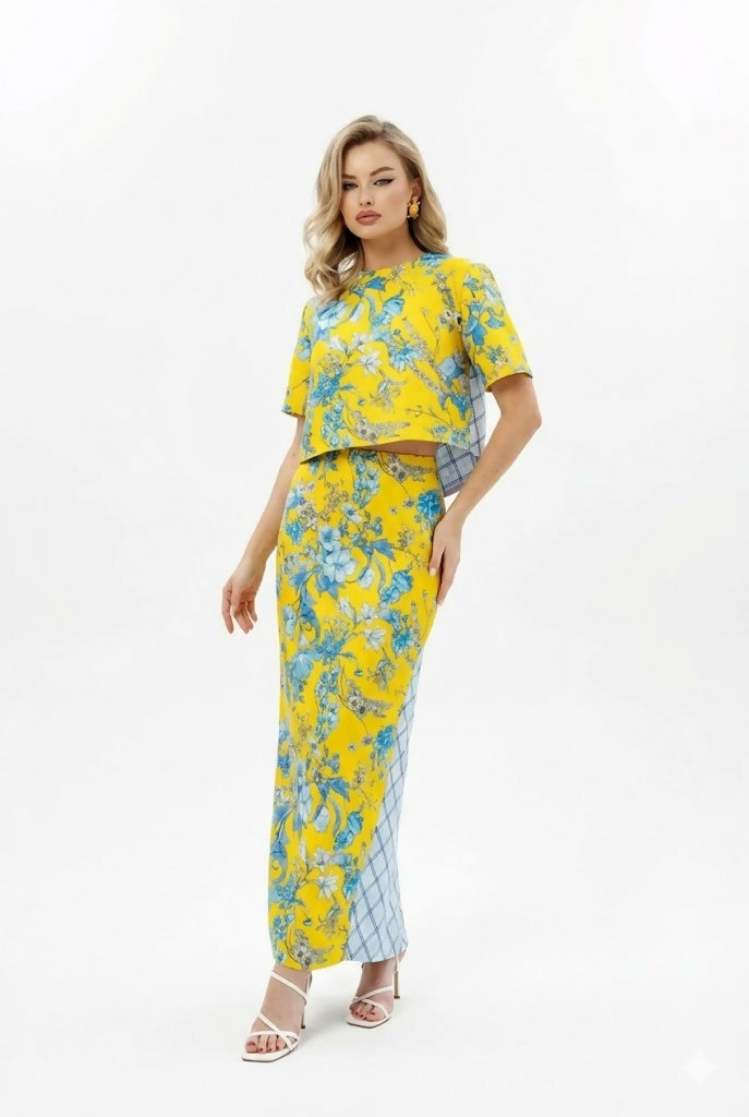 Yellow Combined Linen Set