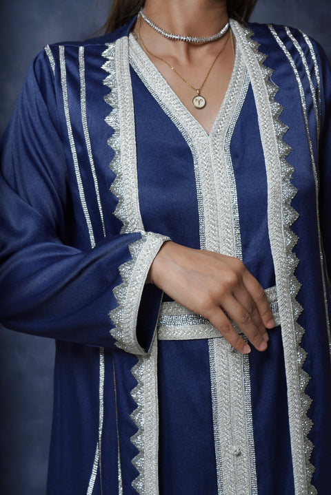 KAFTAN 2 PC BLUE SILVER 1 (1)