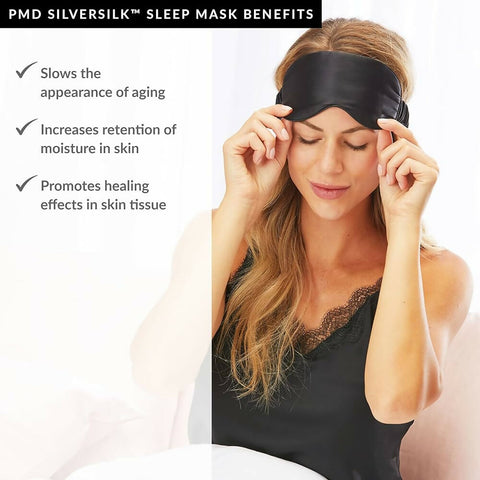 PMD Silversilk Sleep Mask Black