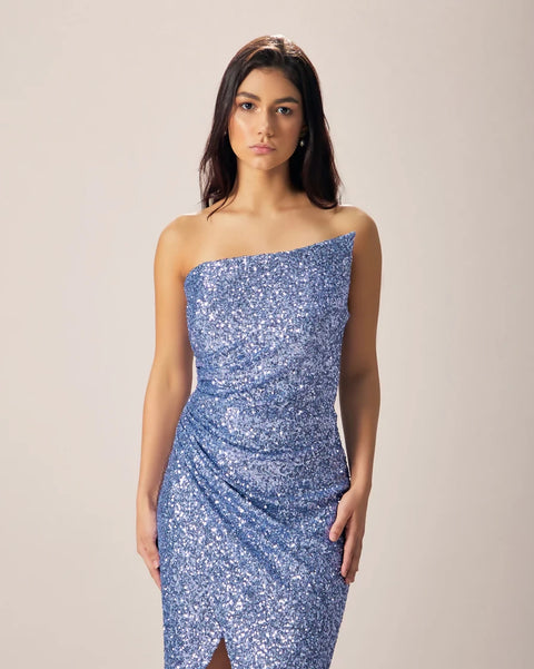 Electric Blue Elegance Dress