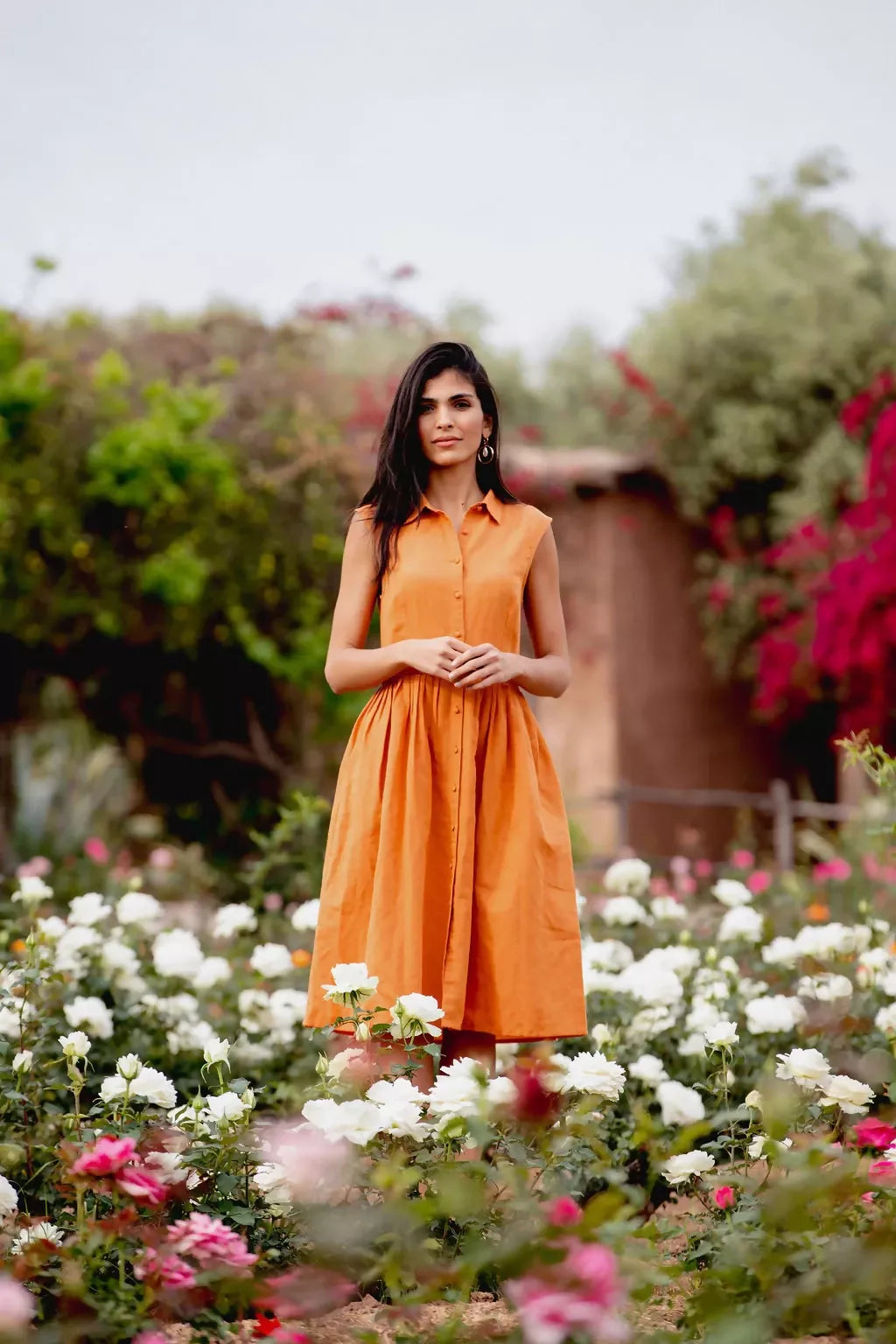 Kor Shirt Dress Terracotta