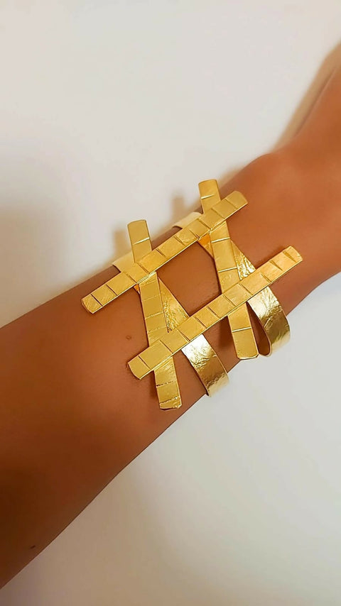 Geometric Cuff Bracelet