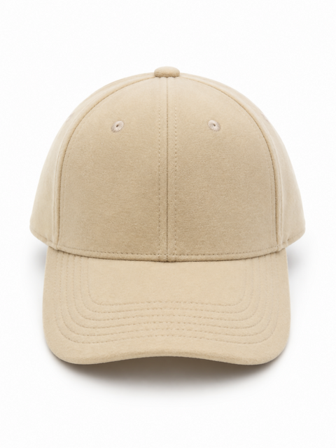 Beige Velvet Cap