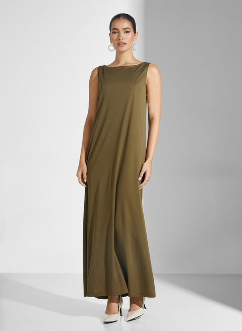 GEORGETTE SIDE FRILL DRESS