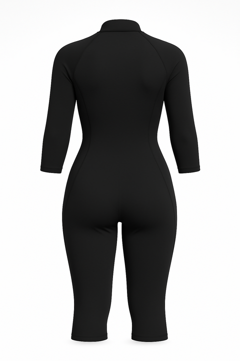 Women 3/4 Black Slimkini
