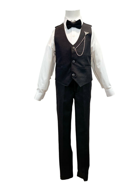 MASSIOMO SENIOR BOYS SMOKIN SET - BLACK