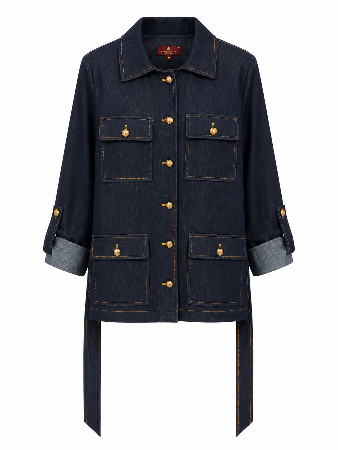 Woman's Denim Jacket-Nvy