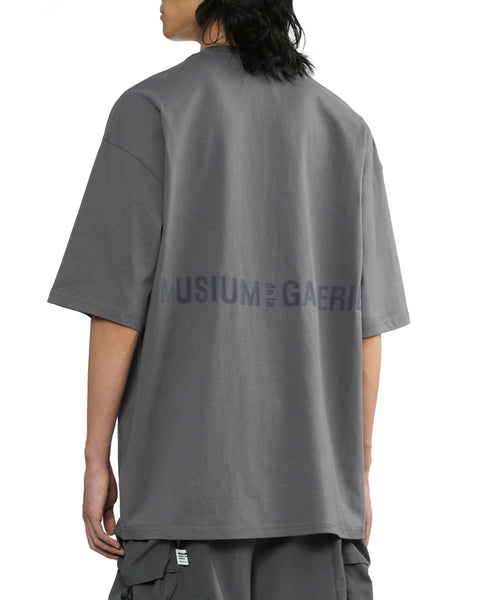 Van Gogh Embroidered T-shirt in Grey