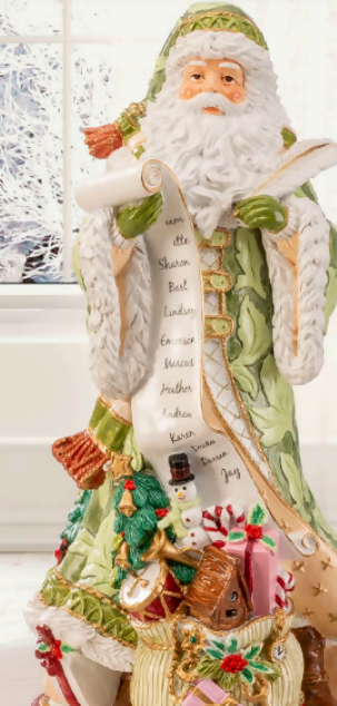 Santa's Cheer Porcelain Collectible
