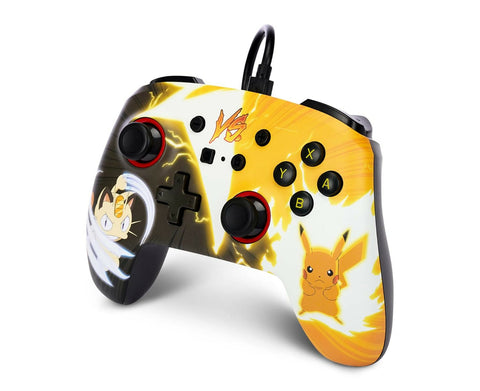 PowerA Enhanced Wired Controller for Nintendo Switch - Pokémon: Pikachu vs. Meowth