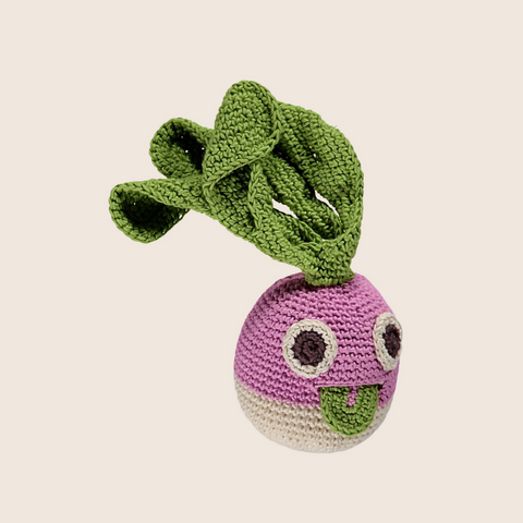 Jolly Rattle crochet doll ''Radish'' Rattle