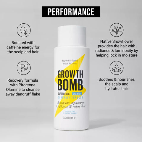 Growth Bomb - Supercharge Shampoo - Dandruff Formula - 300ml