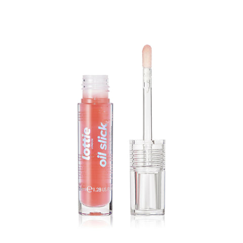 Lottie London Oil Slick - Peachy Cheeks - Lip Oil 3.8ml