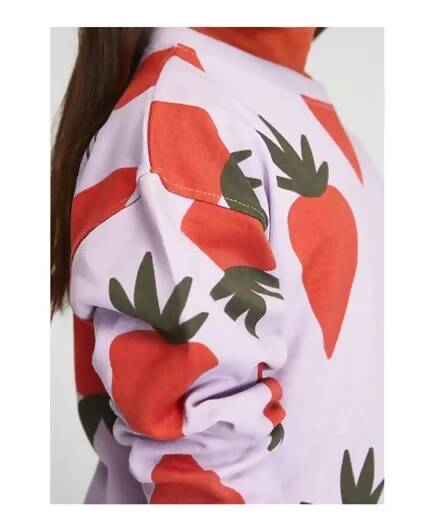 Carrot Print Sweatshirt